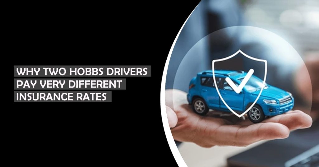 Local Hobbs, New Mexico driver reviewing car insurance policy with Forrest Evans Insurance agent in office