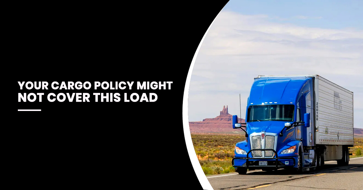 This describes the visual content (the truck and setting) while including the high-value text overlay for screen readers and search crawlers.
